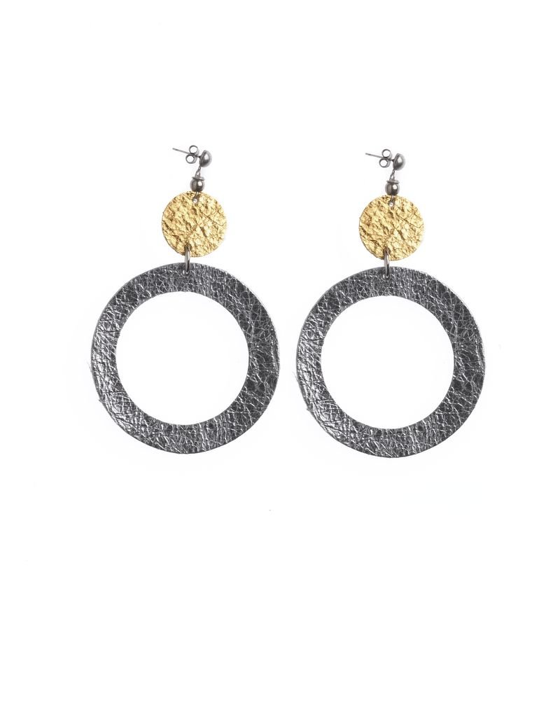 Monica Trevisi Leather hollow circle E