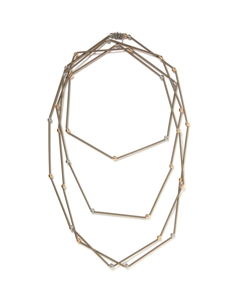 Monica Trevisi Steel brass coil long N