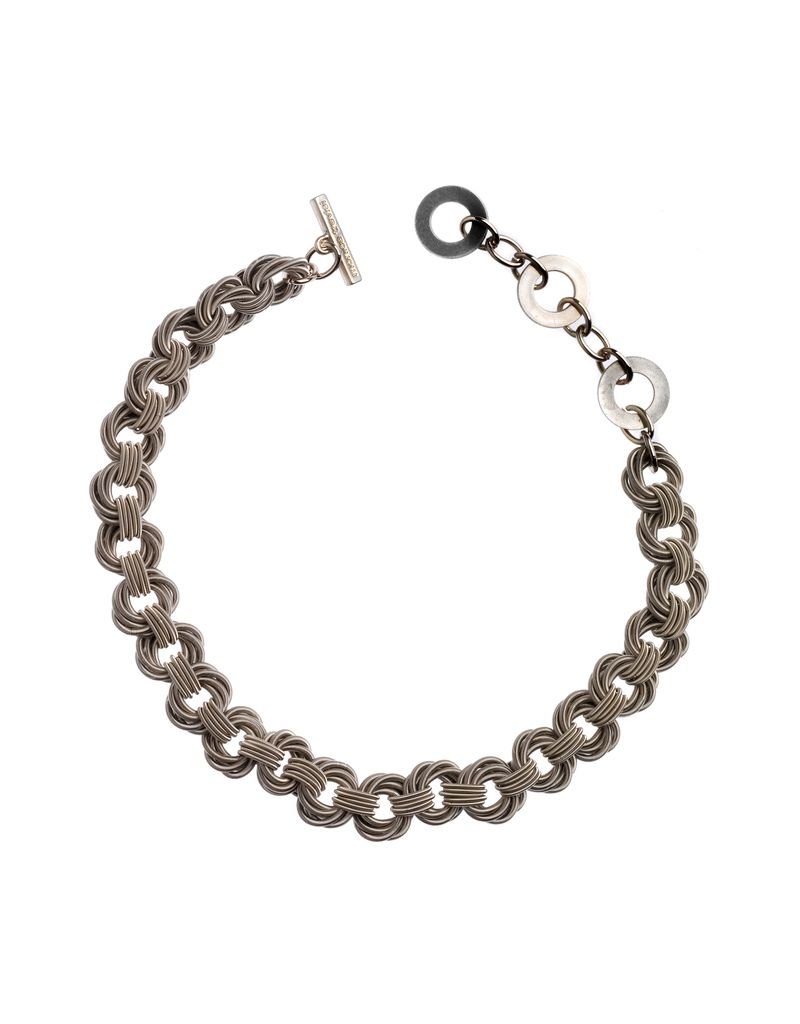 Monica Trevisi Interlocked steel ring N