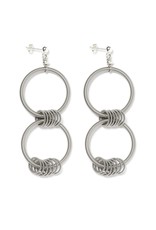 Monica Trevisi Double loop steel ring E
