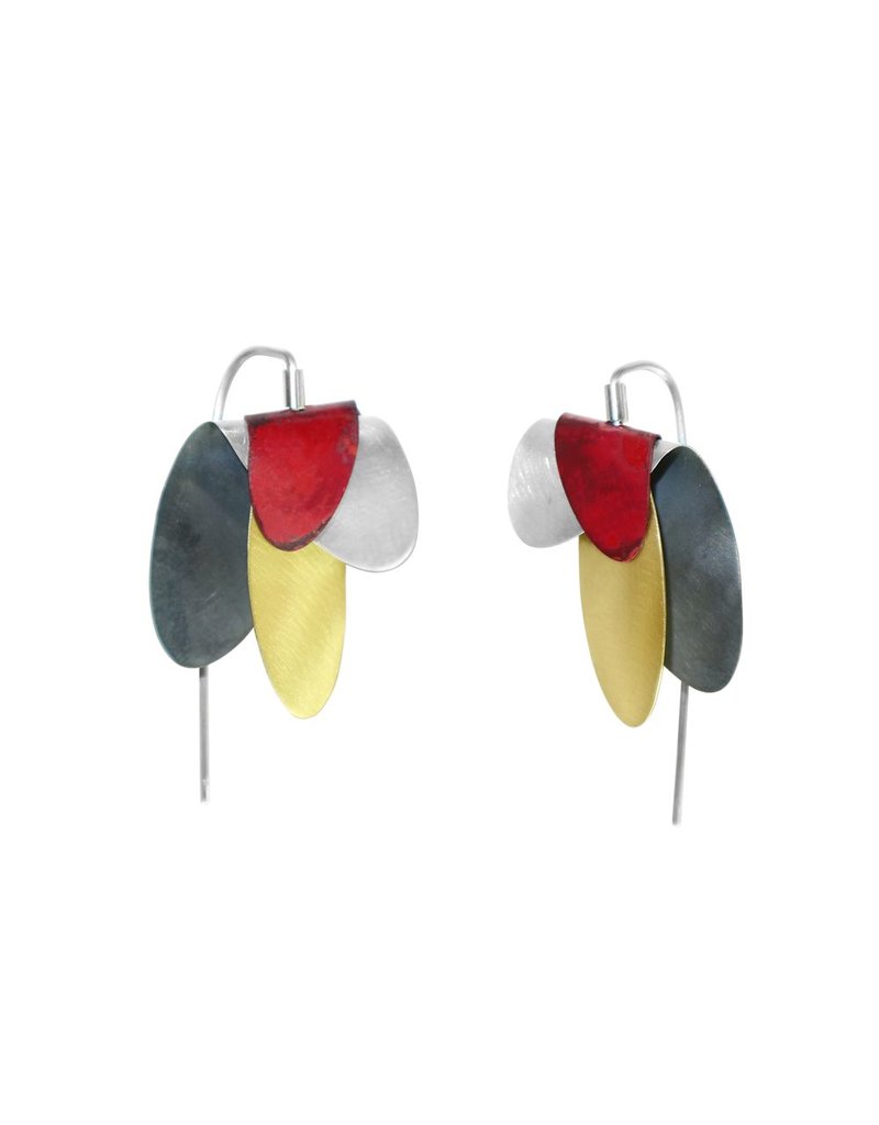 Aines Fold oval silver brass E