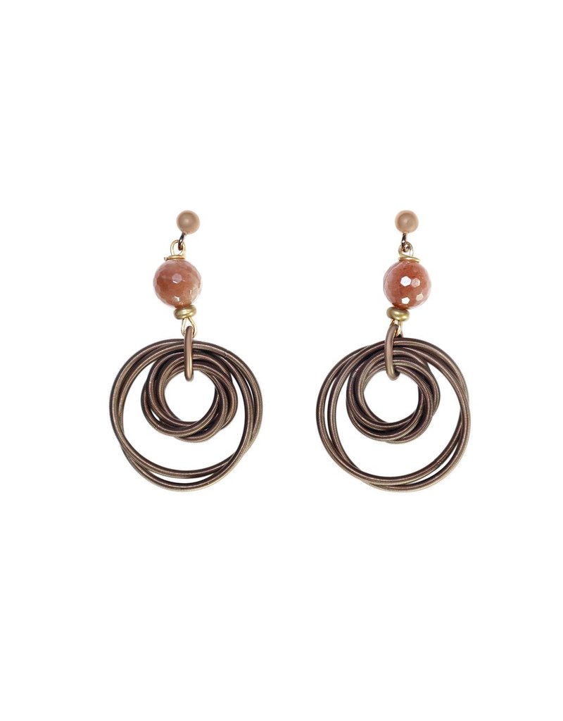 Monica Trevisi Semiprecious stone steel ring E