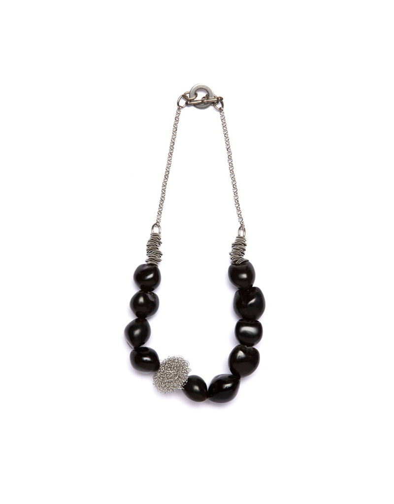 Monica Trevisi BACHIC03B Stone steel short N