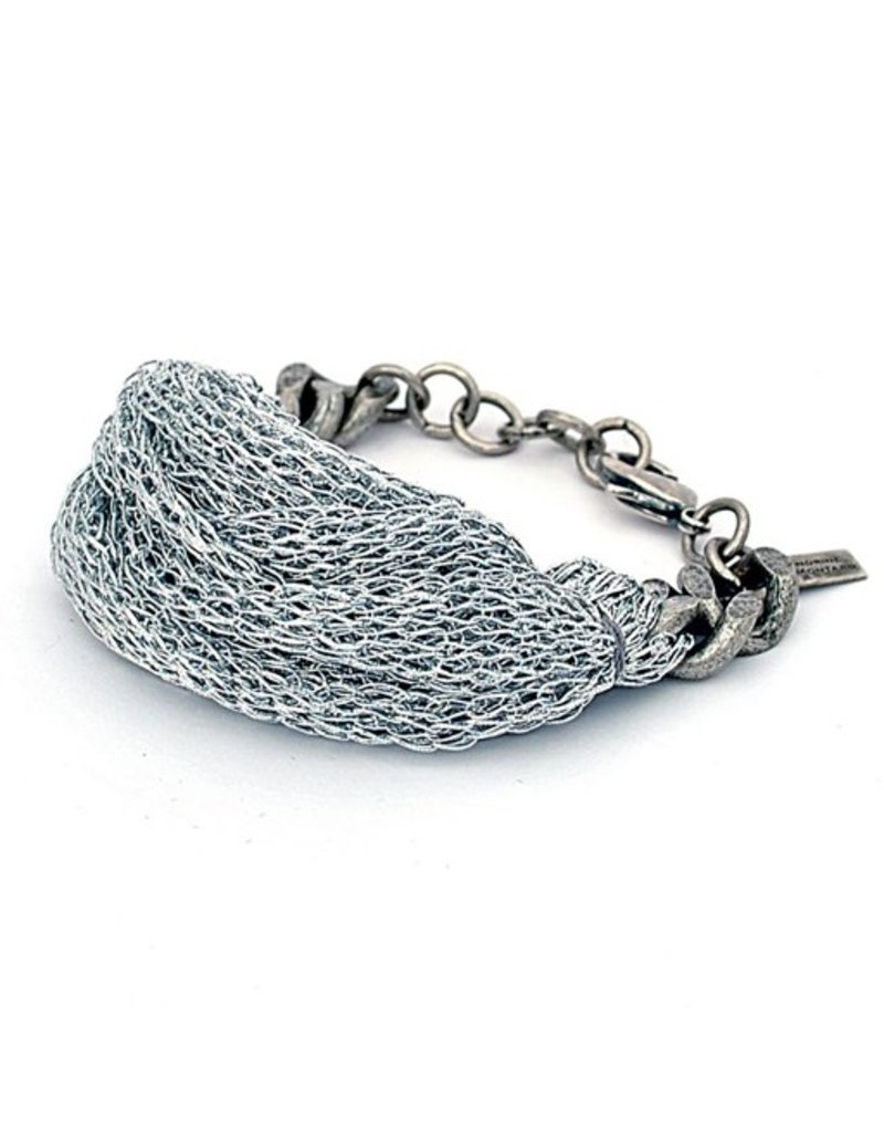 CHLOE silver cloth old silver chain B