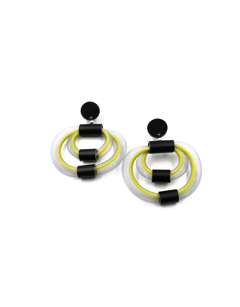 Christina Brampti Double mesh hoop E