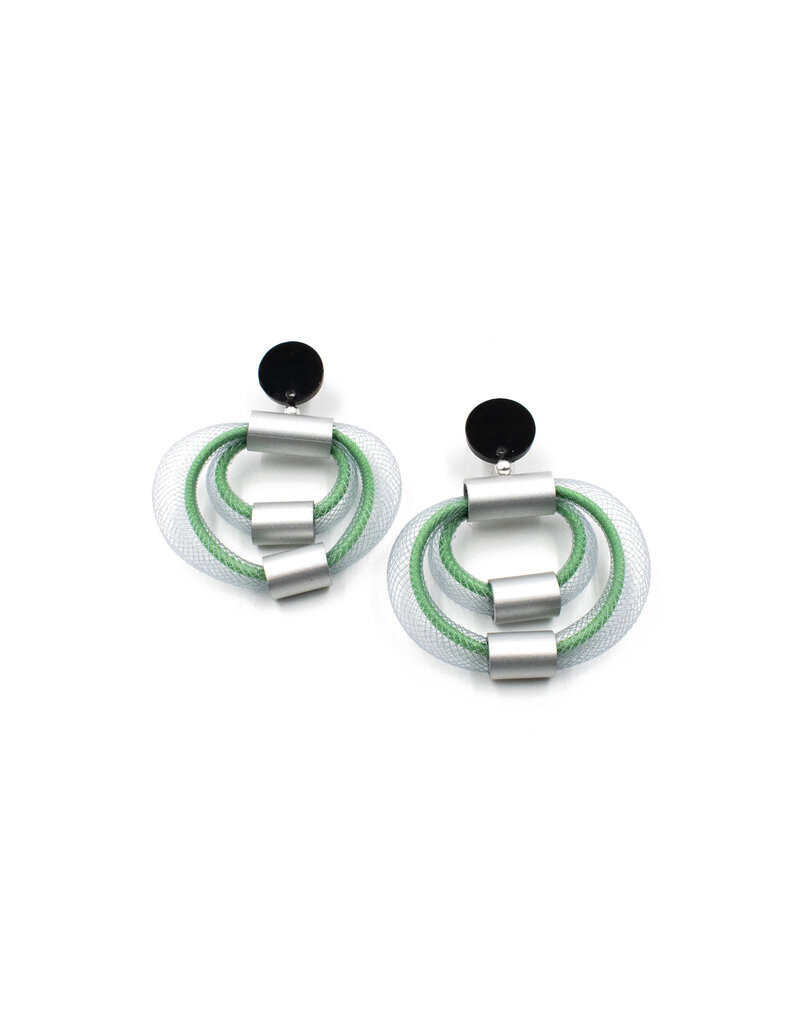 Christina Brampti Double mesh hoop E