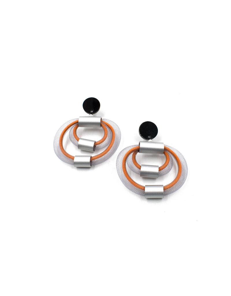 Christina Brampti Double mesh hoop E