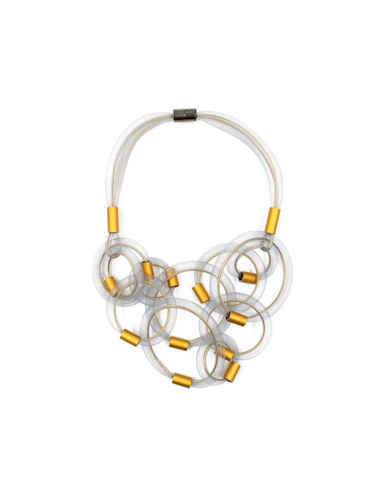 Christina Brampti Double strand mesh rings N