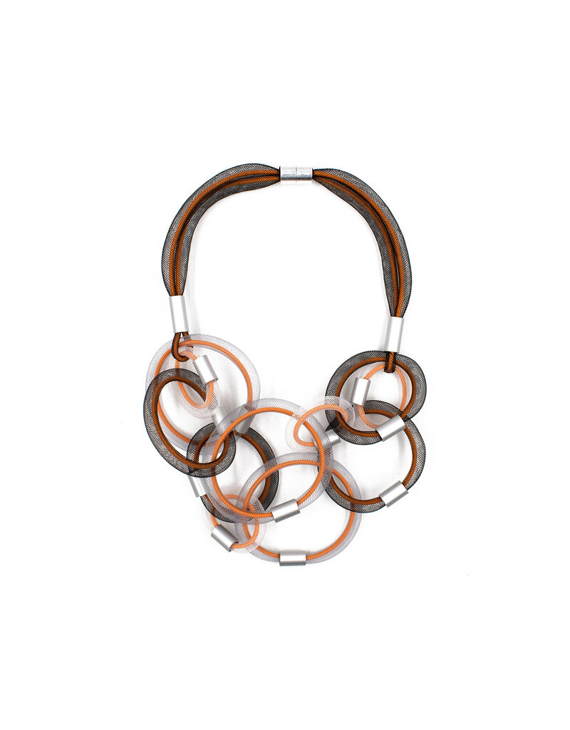 Christina Brampti Double strand mesh rings N
