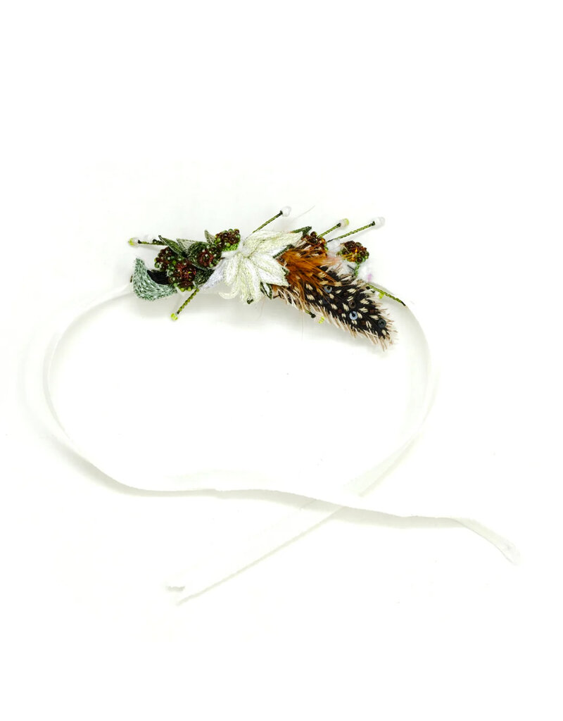 Trovelore SPOTTED FEATHER CORSAGE BR