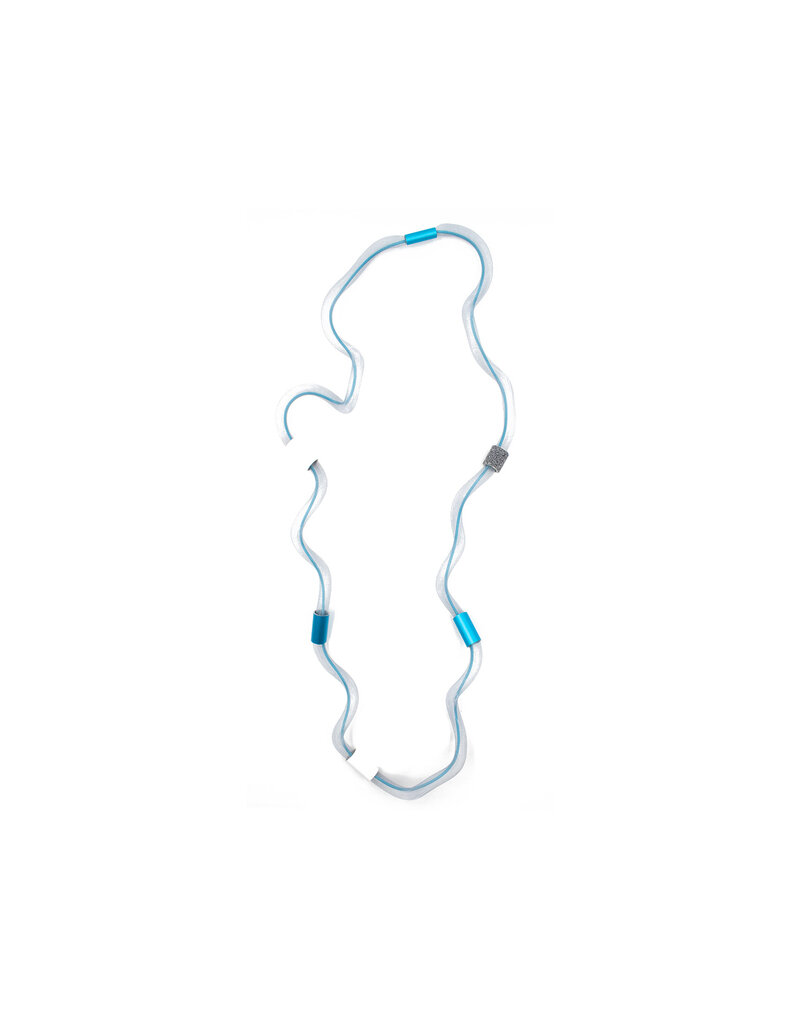 Christina Brampti Serpentine mesh and alluminium tube N