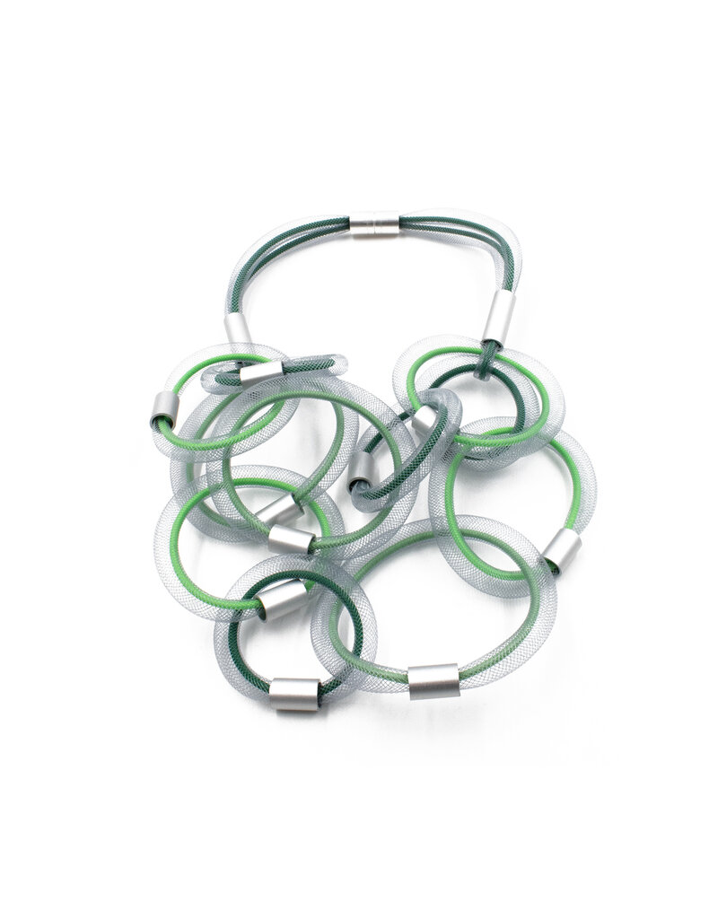 Christina Brampti Double strand mesh rings N