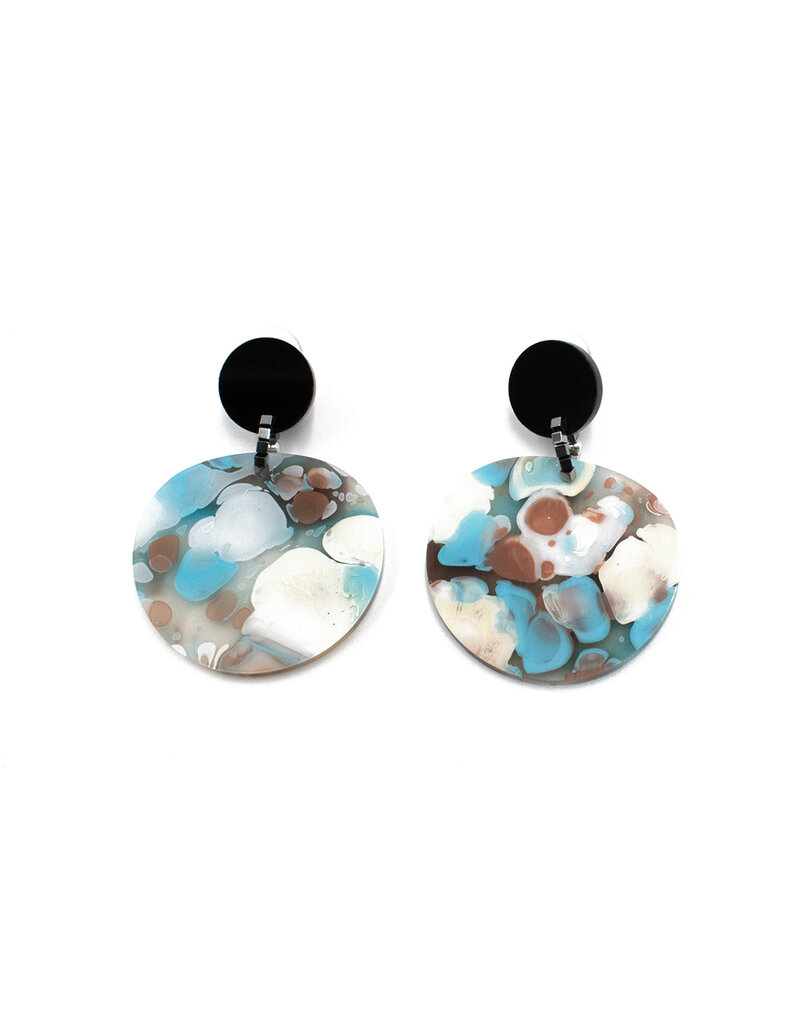 Christina Brampti Double circle drop small E