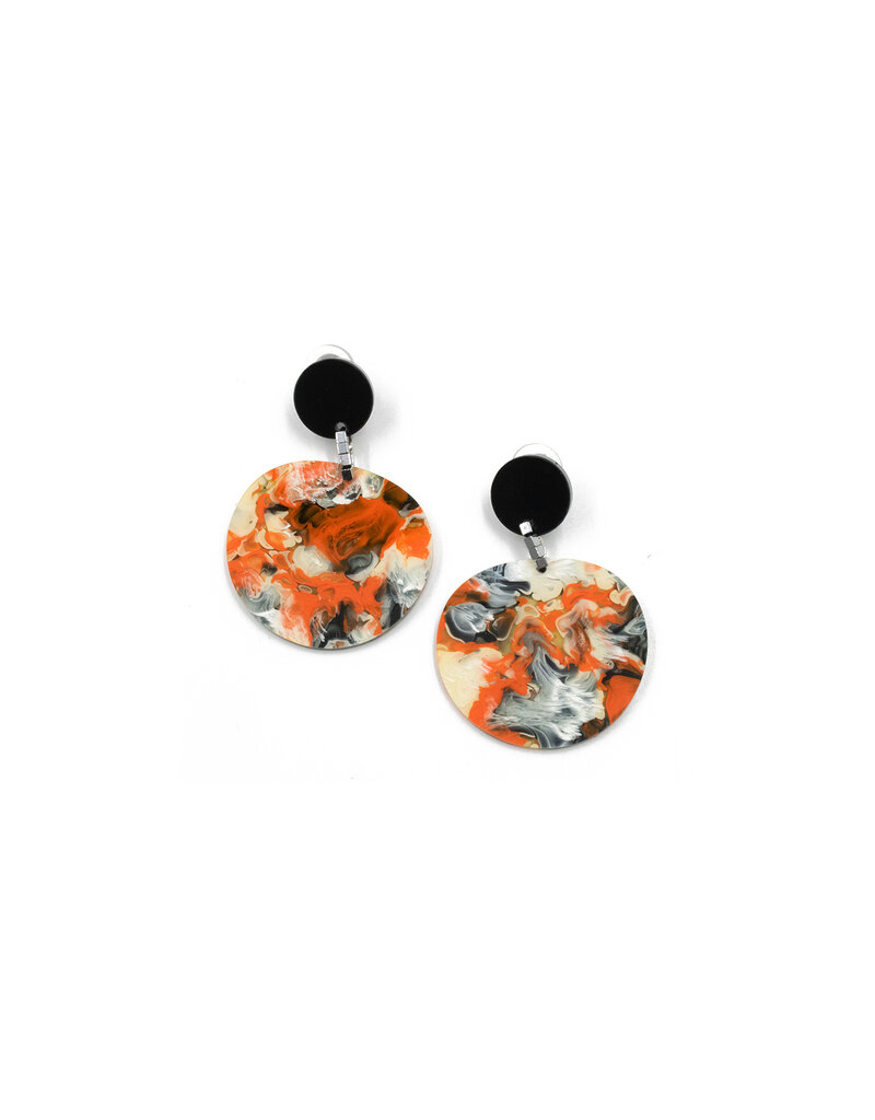 Christina Brampti Double circle drop small E