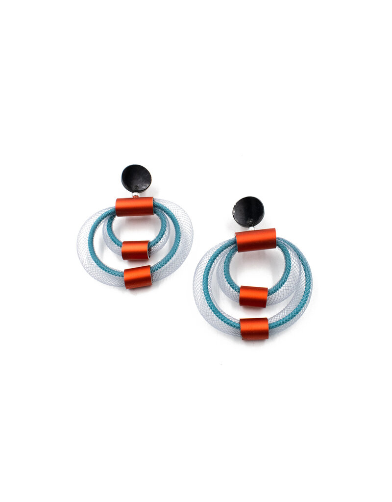 Christina Brampti Double mesh hoop E