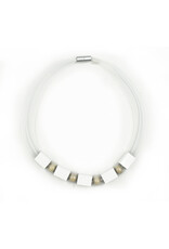 Christina Brampti Mesh cube encased bead N