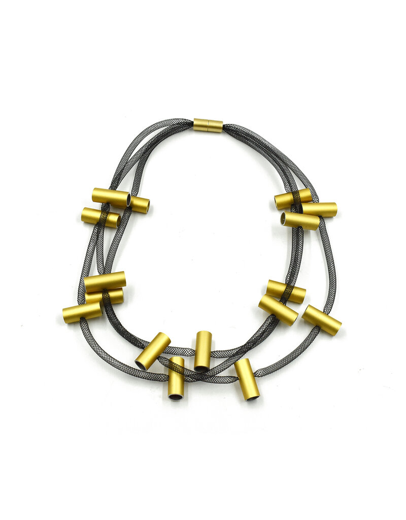 Christina Brampti Mesh thin elevate tube collar N