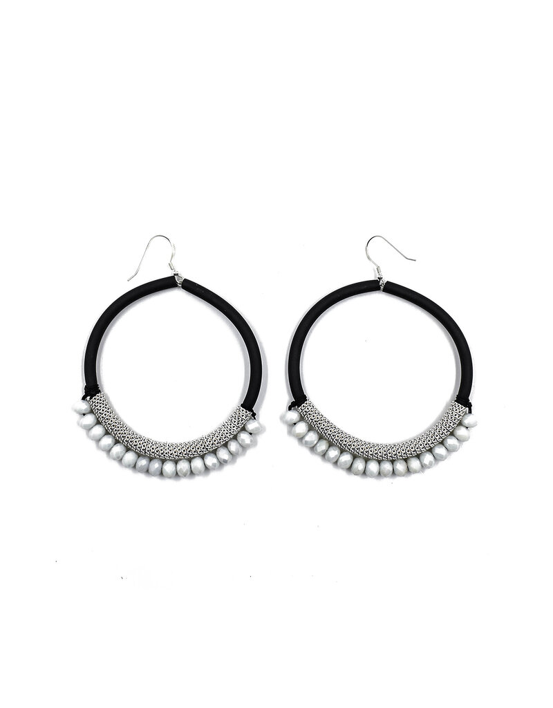 Christina Brampti Crystal hoop mesh E