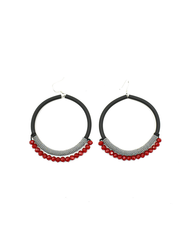 Christina Brampti Crystal hoop mesh E