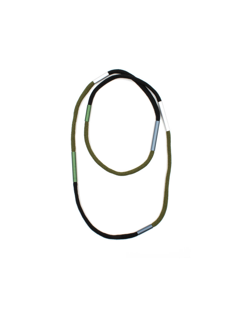 Christina Brampti Aluminium multi colour tube long N