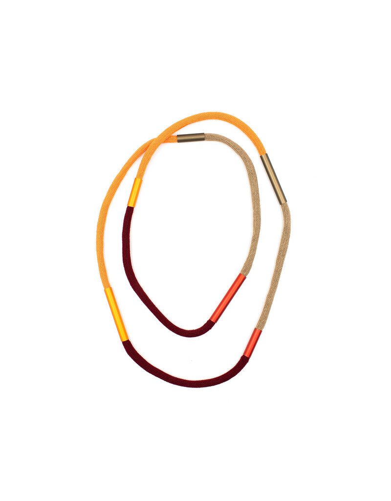 Christina Brampti Aluminium multi colour tube long N