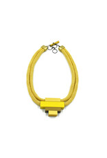 Christina Brampti Silk cord aluminium rectangle short N
