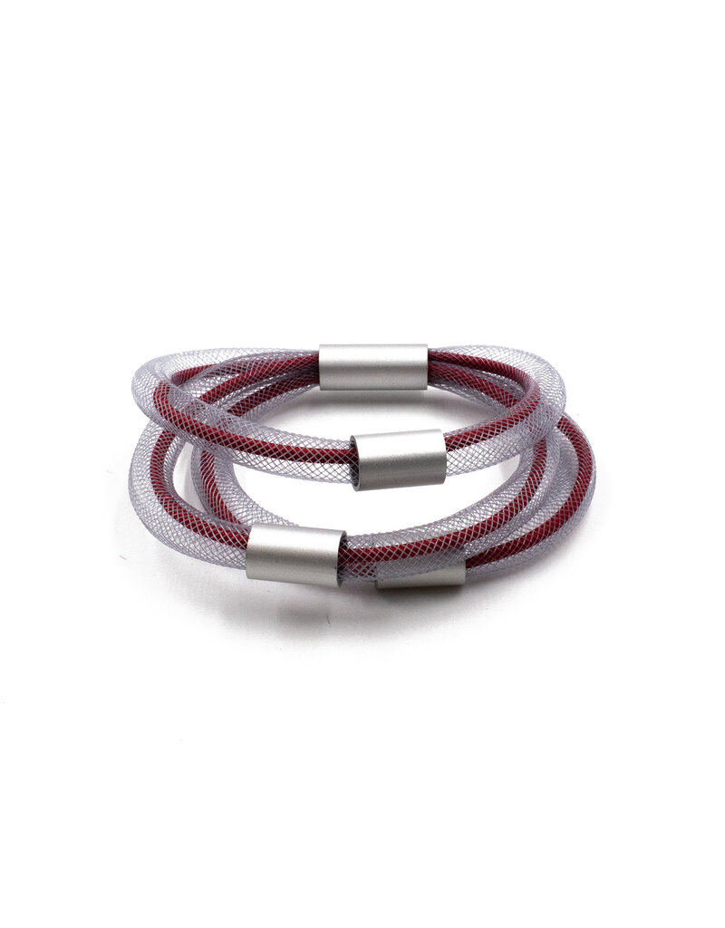 Christina Brampti Mesh cord aluminum B