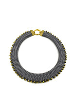 Christina Brampti Bead edge collar choker N