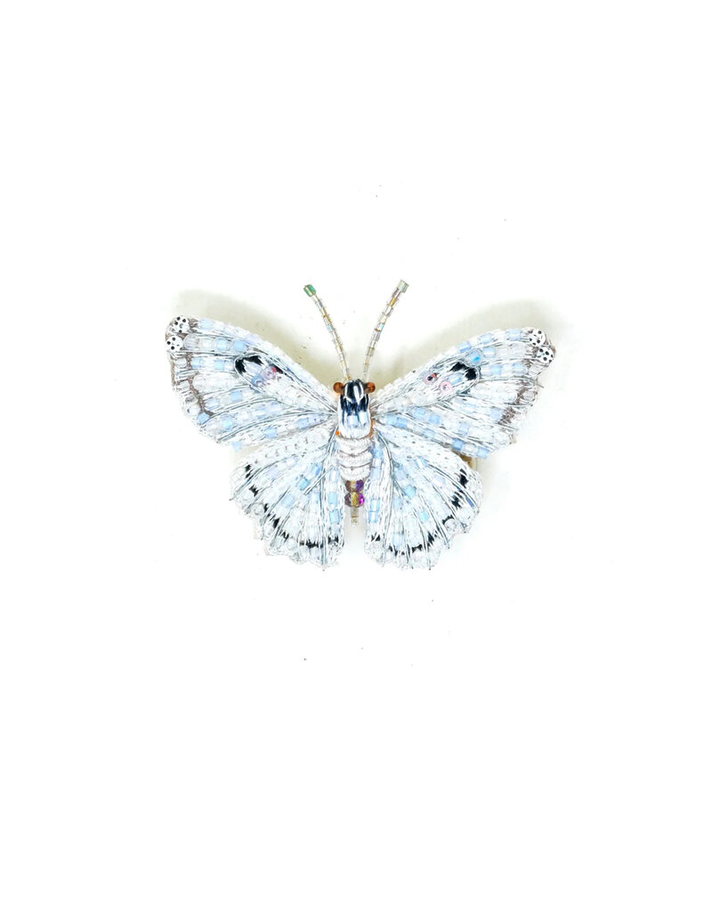 Trovelore WHITE MORPHO BUTTERFLY BR
