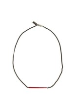 COOL brass chain old silver red paint N