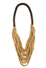 CHLOE gold cloth old gold chain N