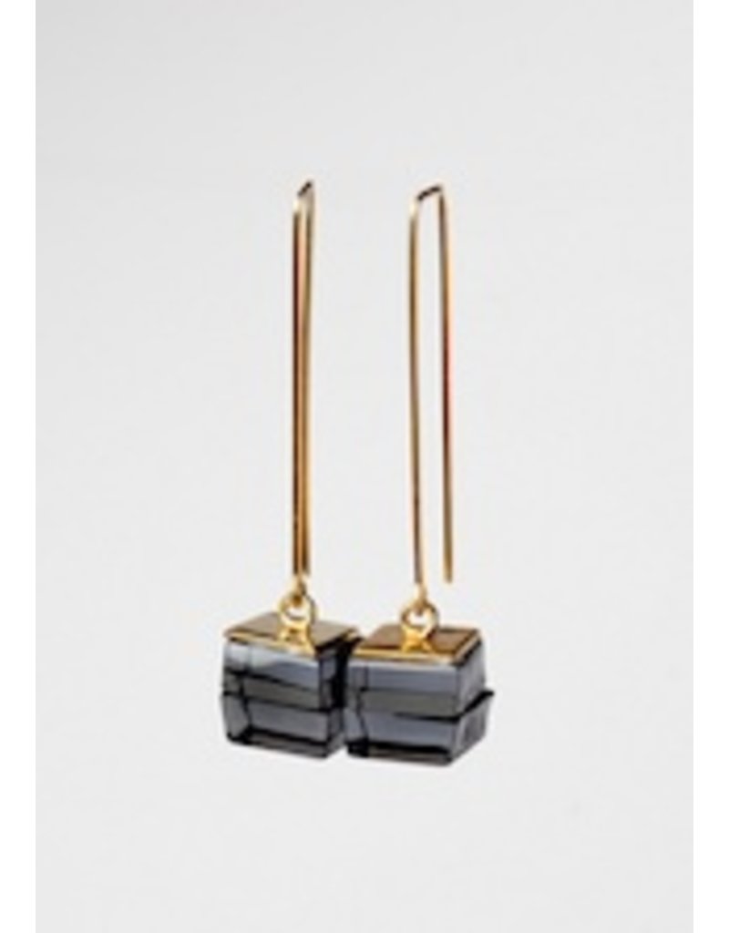 RosaMendez NYORK brass long 4 stack glass E