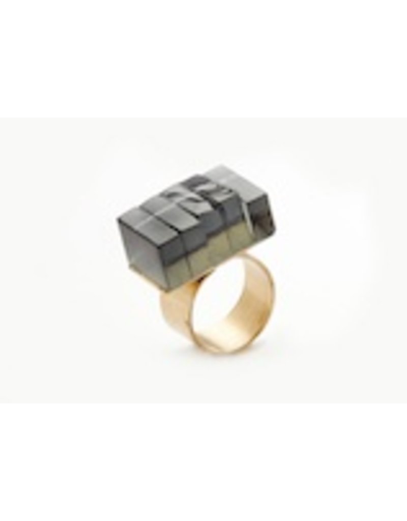RosaMendez NYORK rectangle side 6 stack glass R