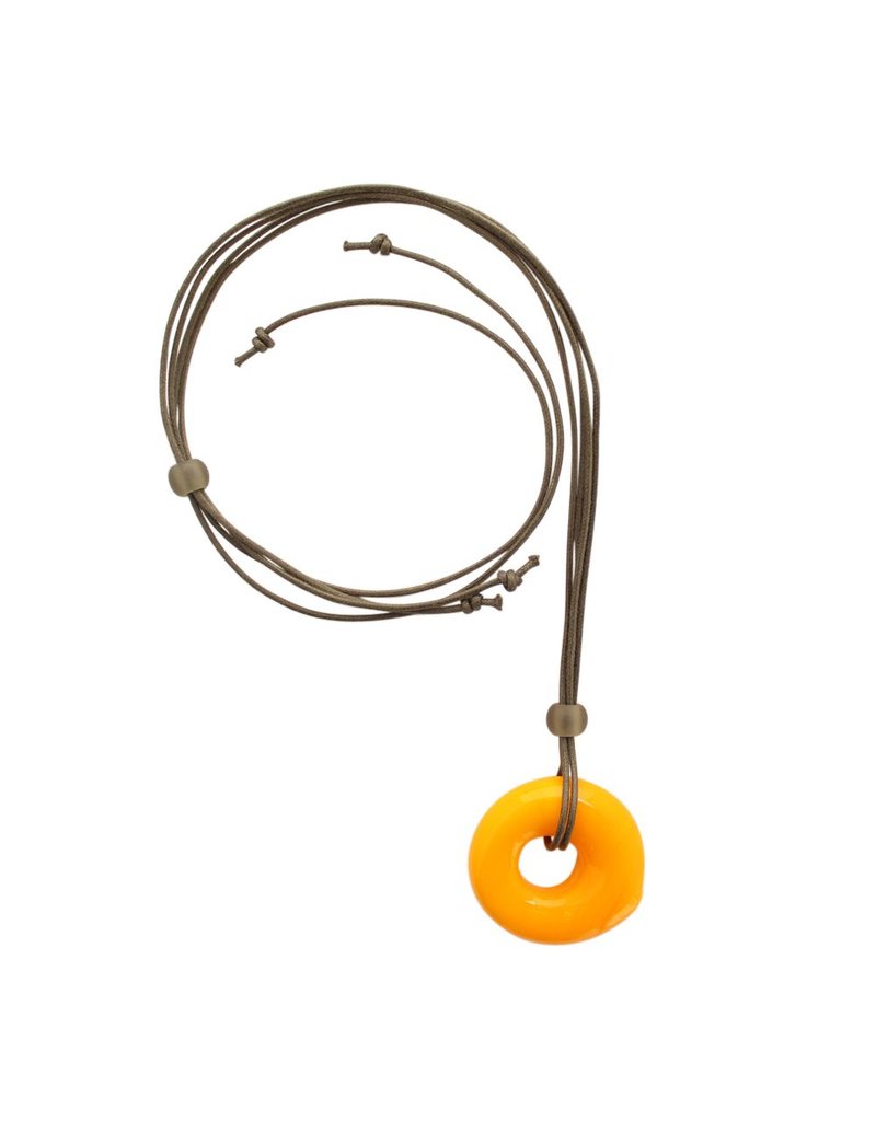 Jolly Donut glass pendant N