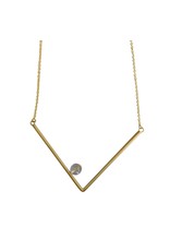 RosaMendez TUBULAR brass V chain glass ball N