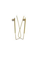 RosaMendez TUBULAR brass stick glass ball E