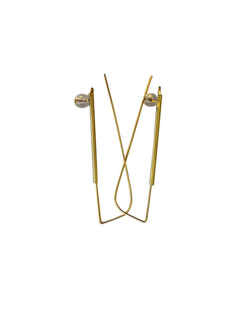 RosaMendez TUBULAR brass stick glass ball E