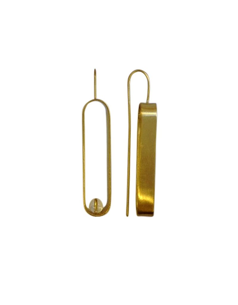 RosaMendez TUBULAR brass single glass ball long E