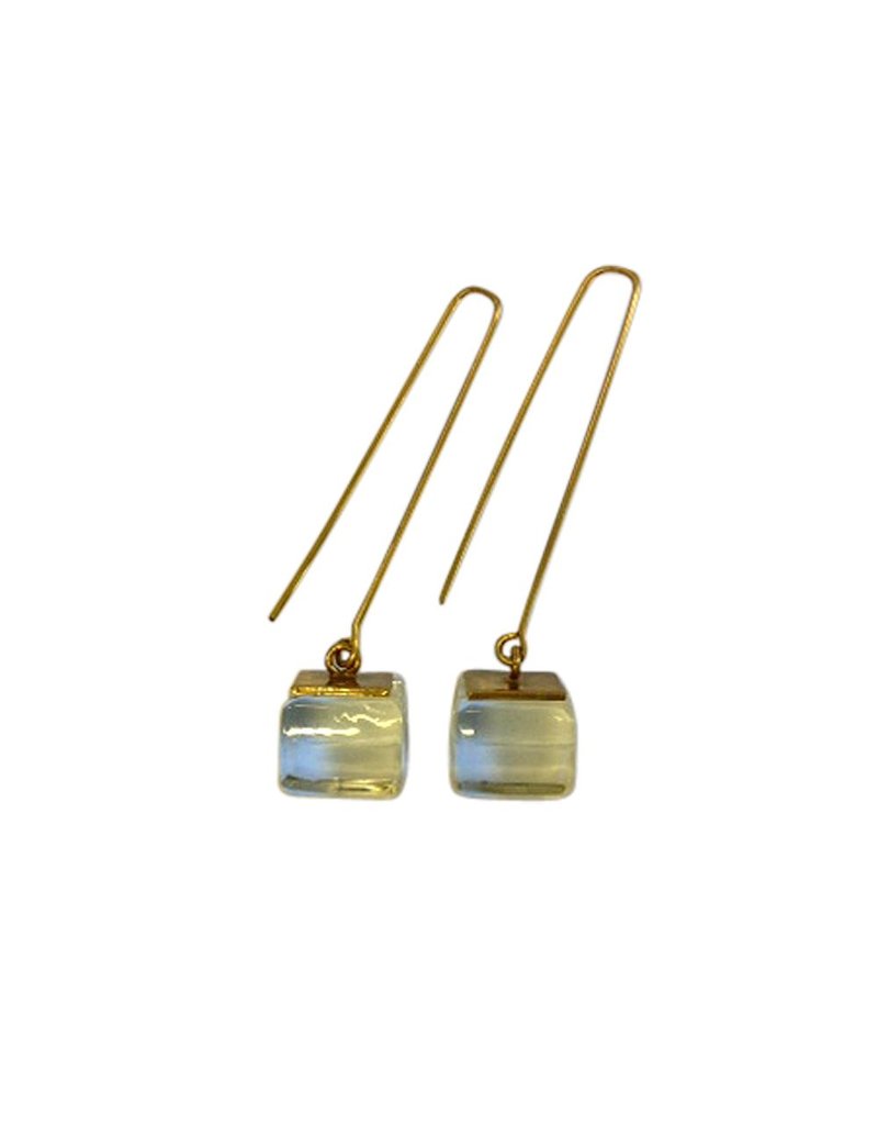 RosaMendez NYORK brass long single glass cube E