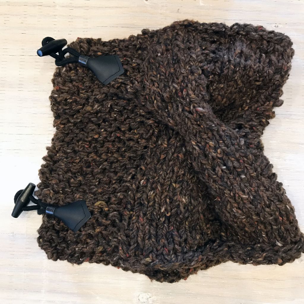 Scarves Nordic Cowl Scarves Brown.