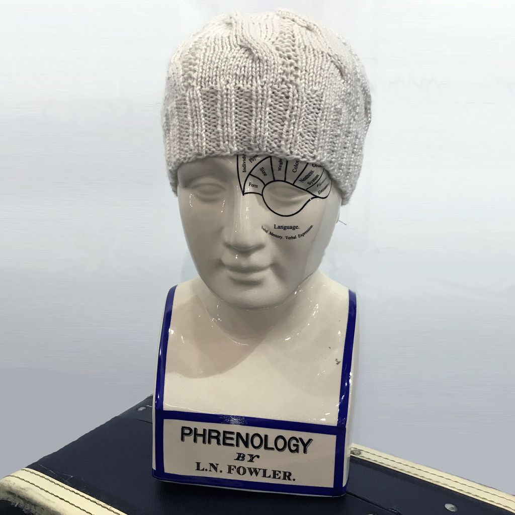 Knit Wear Tim the Cabled Touque in Silk Blend Yarn Cream