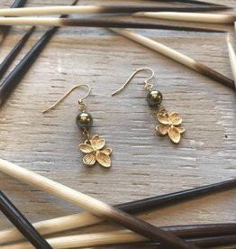 Earrings Viola Drop Flower Earrings