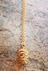Necklaces Gold Plated Pinecone