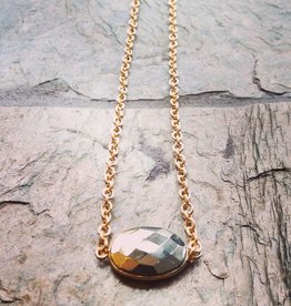 Necklaces Polished Pyrite Necklace