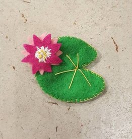 Brooches Bea's Felt Lily Pad