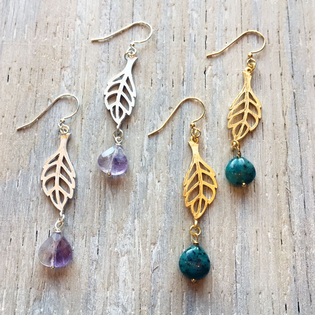 Earrings Spriggan Leaf Earrings