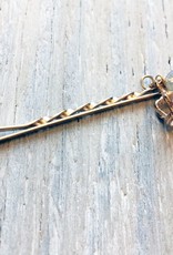 Accessories Womens Golden Crown Twisted Bobby Pin