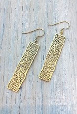 Earrings Organic Speckled Filagree Earrings