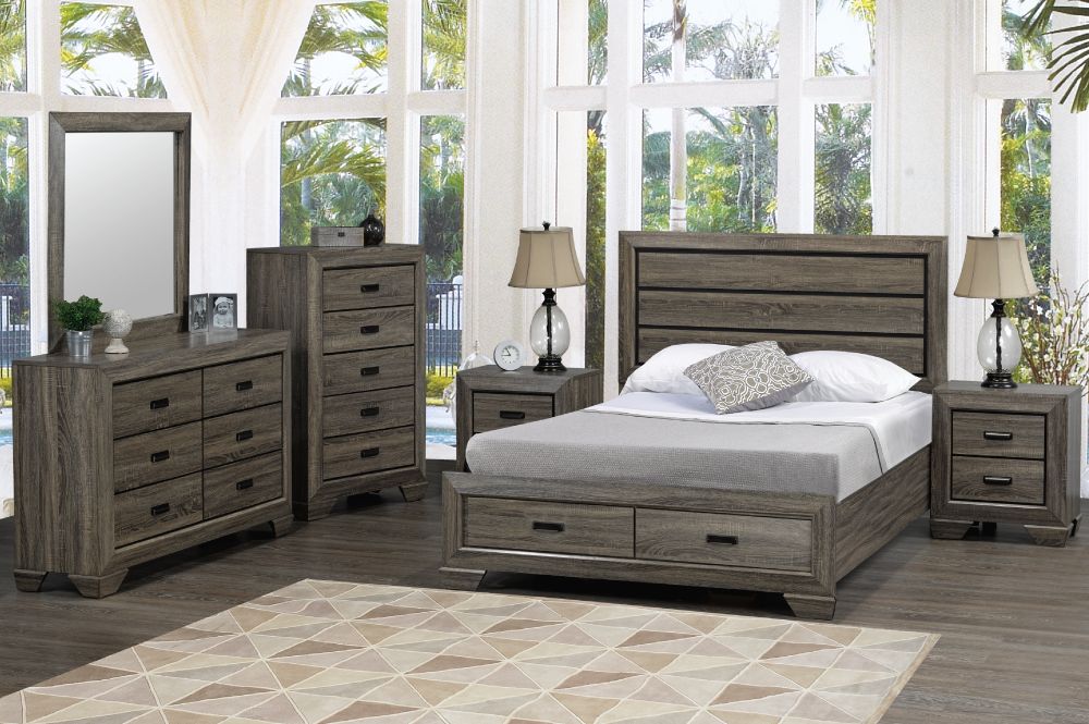 Jenna King Size Bed With Storage Distressed Grey Furniture Deco Depot Jenna King Size Bed With Storage Distressed Grey