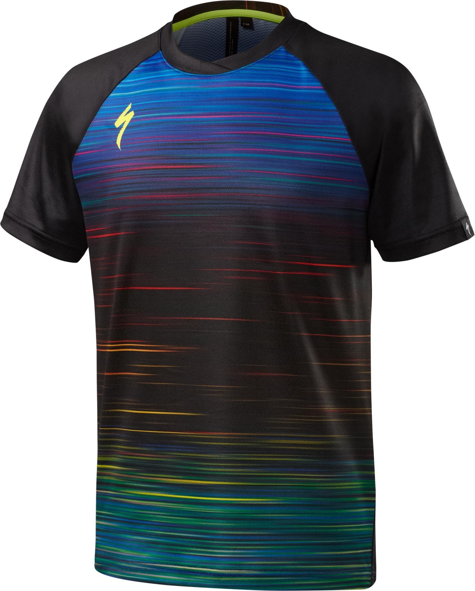 Enduro Grom 3/4 Jersey Black Teal Fade - Cycle World Dunedin